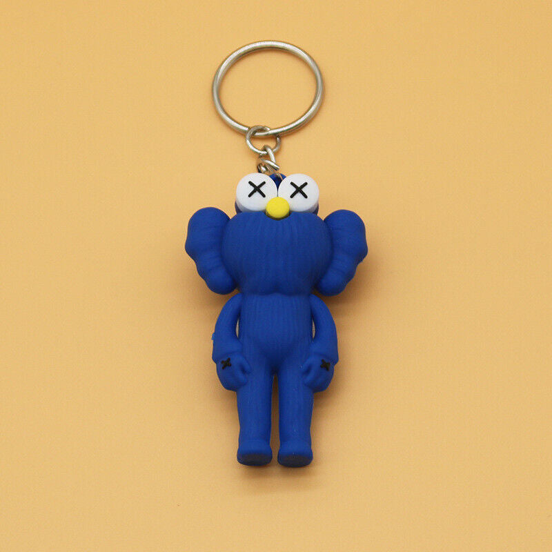 KAWS Collectible Keychain ELMO Figures Blue/Pink/Red/