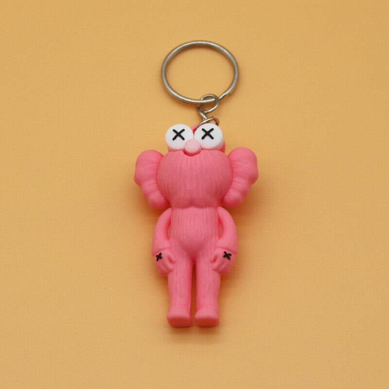 KAWS Collectible Keychain ELMO Figures Blue/Pink/Red/