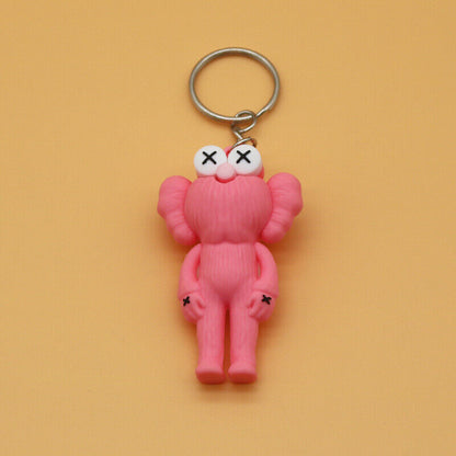 KAWS Collectible Keychain ELMO Figures Blue/Pink/Red/